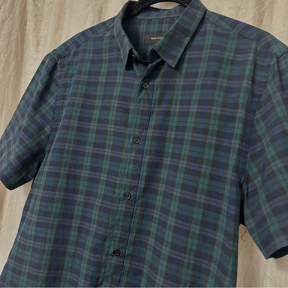 River Island Slim Plaid Shirt